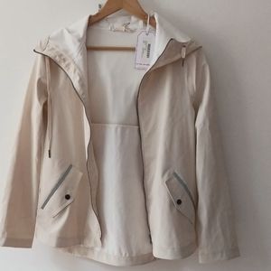 Mia Melon XS Piper rain jacket in Bone